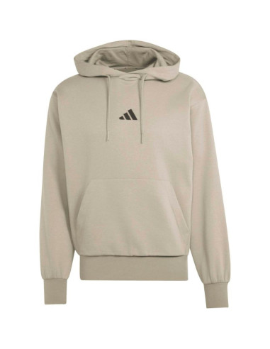 Bluza męska adidas essentials feelcozy hoodie beżowa kf2361
