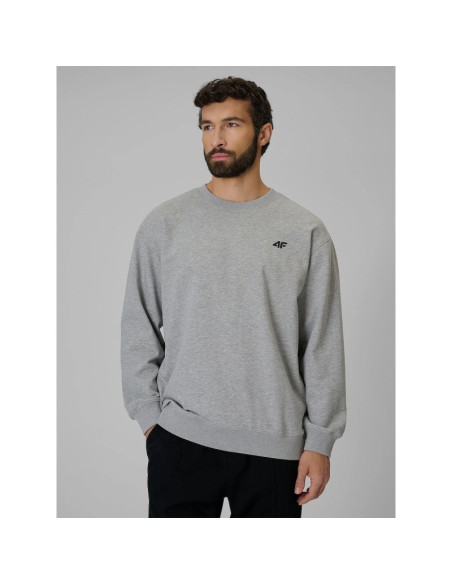 Bluza dresowa regular bez kaptura męska 4f 4frmm00tswsm3059-27m