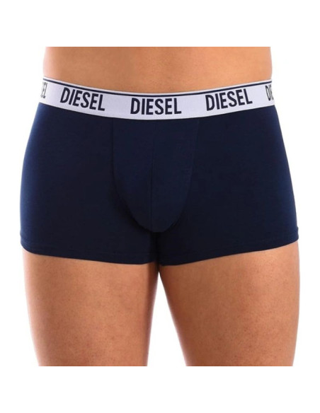 Diesel bokserki majtki męskie shawn 3-pak niebieskie modne bawełniane