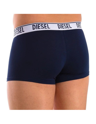 Diesel bokserki majtki męskie shawn 3-pak niebieskie modne bawełniane