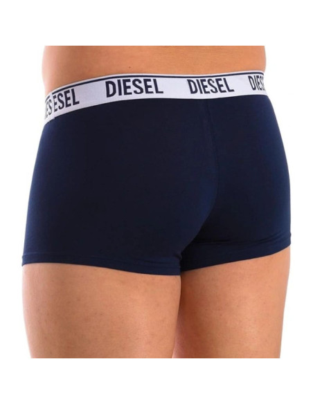 Diesel bokserki majtki męskie shawn 3-pak niebieskie modne bawełniane