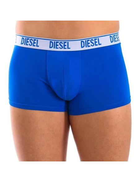 Diesel bokserki majtki męskie shawn 3-pak niebieskie modne bawełniane