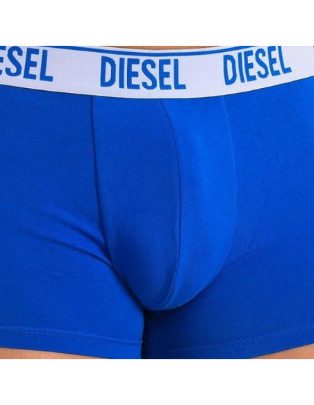 Diesel bokserki majtki męskie shawn 3-pak niebieskie modne bawełniane