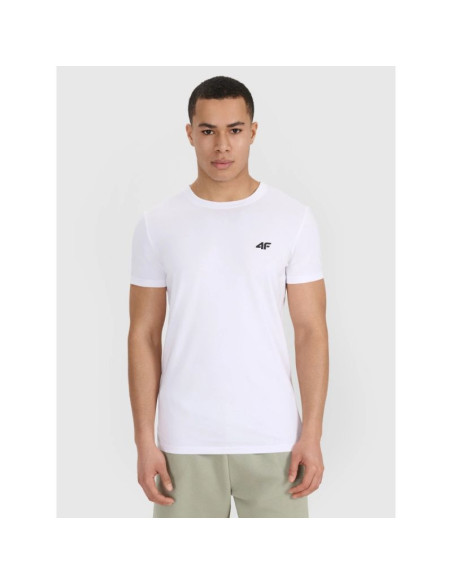 T-shirt slim gładki męski (2-pack) męski 4f 4frmm00ttshm3068-10s