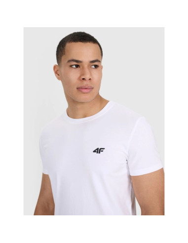 T-shirt slim gładki męski (2-pack) męski 4f 4frmm00ttshm3068-10s