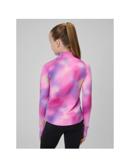 Bluza sportowa slim bez kaptura dziewczęca  4f 4fjrss26tfswf0988-90a 2