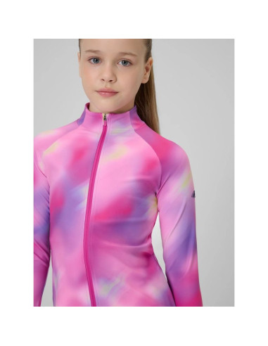 Bluza sportowa slim bez kaptura dziewczęca  4f 4fjrss26tfswf0988-90a