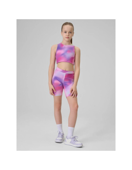 Legginsy kolarki sportowe dziewczęce 4f 4fjrss26tfstf139-90a