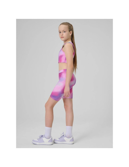 Legginsy kolarki sportowe dziewczęce 4f 4fjrss26tfstf139-90a