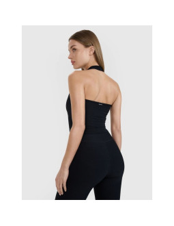 Crop top slim gładki damski 4f | anna lewandowska 4f 4falsss25tslef215-20s 2