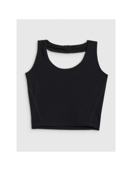 Crop top slim gładki damski 4f | anna lewandowska 4f 4falsss25tslef215-20s