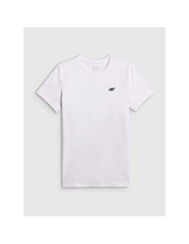 T-shirt slim gładki męski 4f 4frmm00ttshm4193-10s