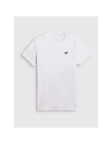 T-shirt slim gładki męski 4f 4frmm00ttshm4193-10s