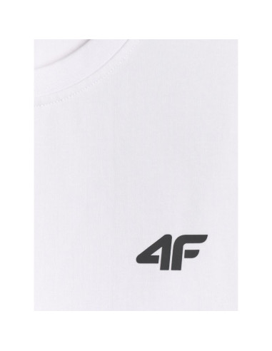 T-shirt slim gładki męski 4f 4frmm00ttshm4193-10s