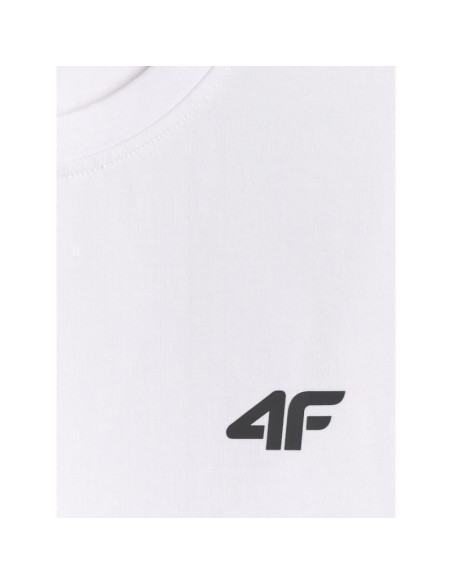 T-shirt slim gładki męski 4f 4frmm00ttshm4193-10s