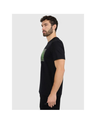 T-shirt regular z nadrukiem męski 4f 4fraw25ttshm3612-20s