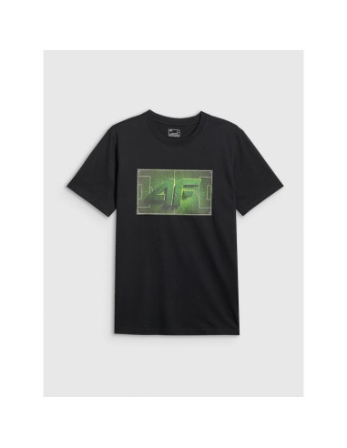 T-shirt regular z nadrukiem męski 4f 4fraw25ttshm3612-20s