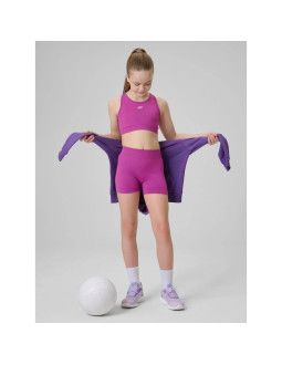 Legginsy krótkie sportowe bezszwowe dziewczęce 4f 4fjrss26tfstf140-53s