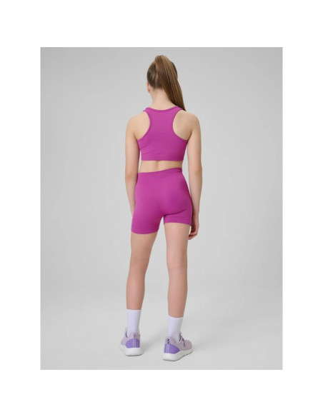 Legginsy krótkie sportowe bezszwowe dziewczęce 4f 4fjrss26tfstf140-53s