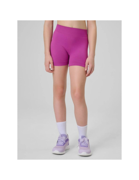 Legginsy krótkie sportowe bezszwowe dziewczęce 4f 4fjrss26tfstf140-53s