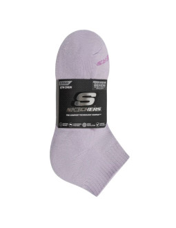 Skechers 5pk unisex 1/2 terry qtr crew s602095-501 fioletowe 35-38 2