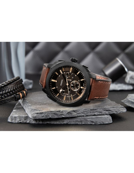 Zegarek męski fossil machine chronograph fs6101 + box