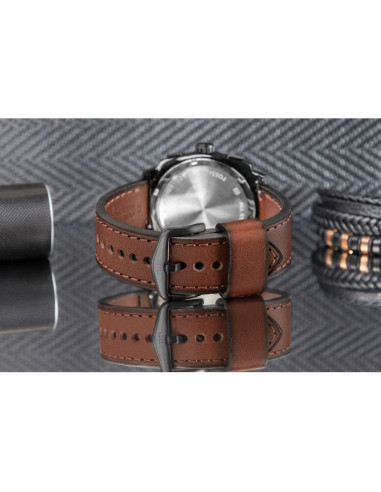 Zegarek męski fossil machine chronograph fs6101 + box