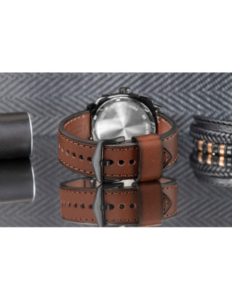 Zegarek męski fossil machine chronograph fs6101 + box