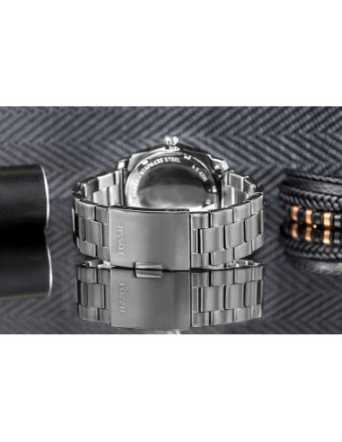 Zegarek męski fossil machine iron grey fs4774 + box