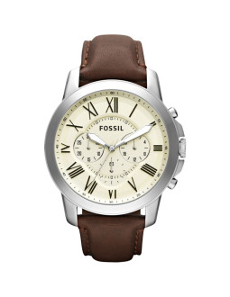 Zegarek męski fossil grant leather fs4735 + box