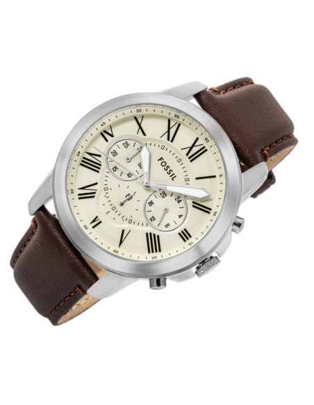 Zegarek męski fossil grant leather fs4735 + box