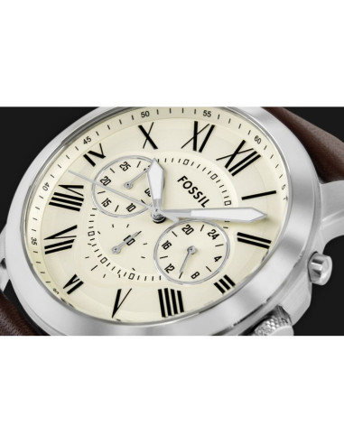 Zegarek męski fossil grant leather fs4735 + box