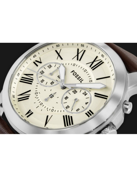 Zegarek męski fossil grant leather fs4735 + box