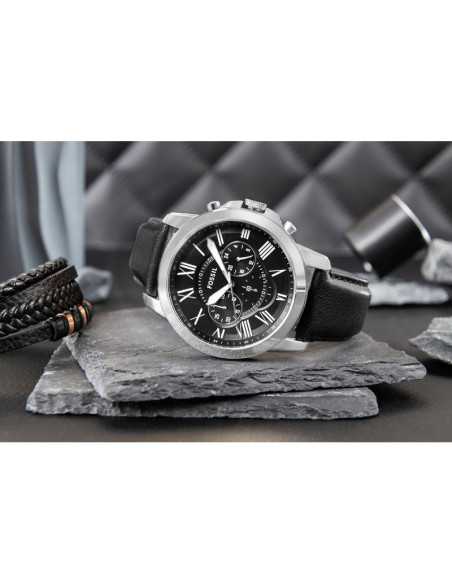 Zegarek męski fossil grant leather fs4812 + box