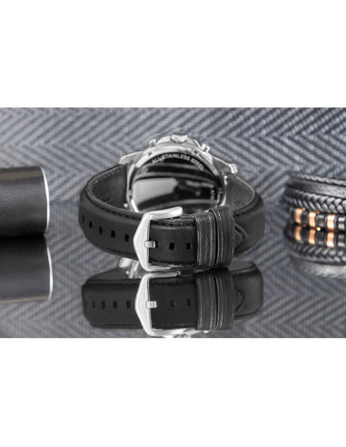 Zegarek męski fossil grant leather fs4812 + box