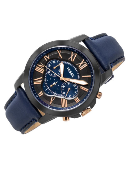 Zegarek męski fossil grant leather fs5061 + box