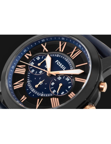 Zegarek męski fossil grant leather fs5061 + box