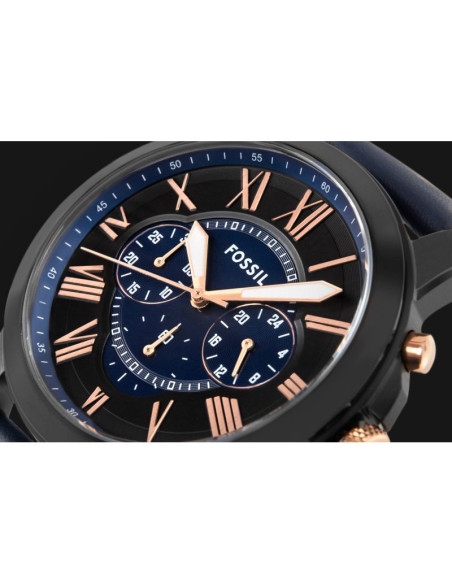 Zegarek męski fossil grant leather fs5061 + box