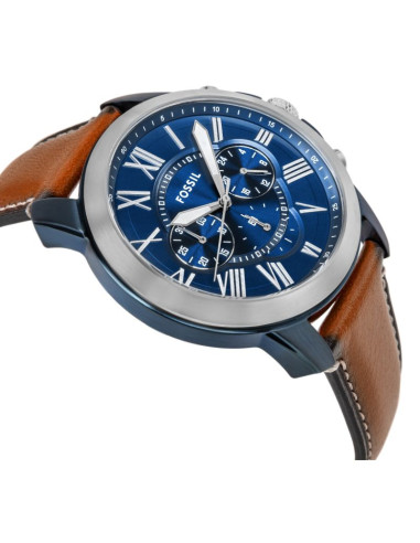 Zegarek męski fossil grant leather fs5151 + box