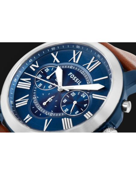 Zegarek męski fossil grant leather fs5151 + box