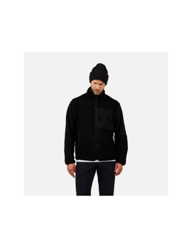 Bluza męska męska rossignol alltrack fz sherpa jkt czarna
