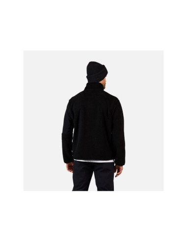 Bluza męska męska rossignol alltrack fz sherpa jkt czarna
