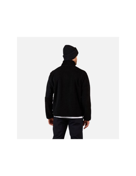 Bluza męska męska rossignol alltrack fz sherpa jkt czarna
