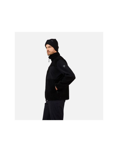 Bluza męska męska rossignol alltrack fz sherpa jkt czarna