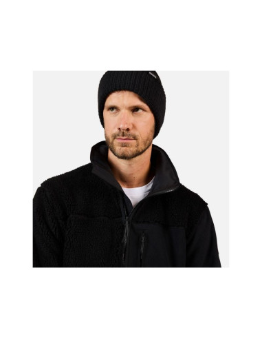 Bluza męska męska rossignol alltrack fz sherpa jkt czarna