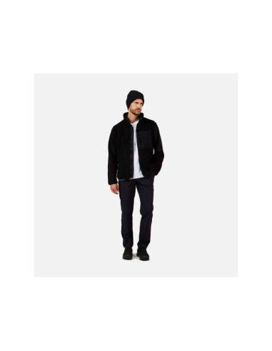 Bluza męska męska rossignol alltrack fz sherpa jkt czarna