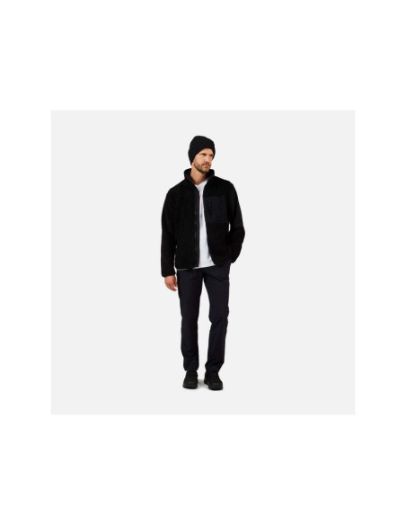 Bluza męska męska rossignol alltrack fz sherpa jkt czarna