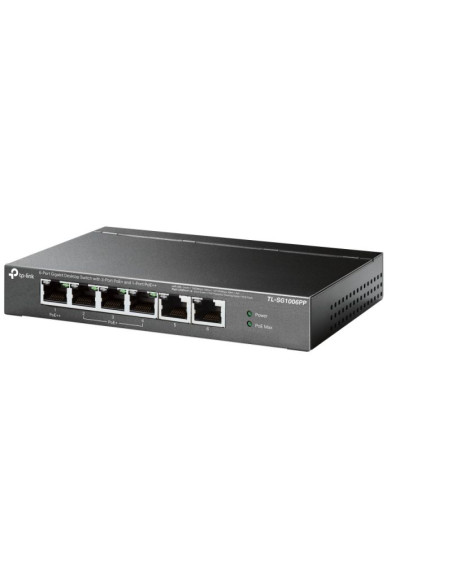 Switch tp-link tl-sg1006pp gigabitowy przełącznik typu desktop, 6 portów, w tym 3 porty poe+ i 1 port poe++