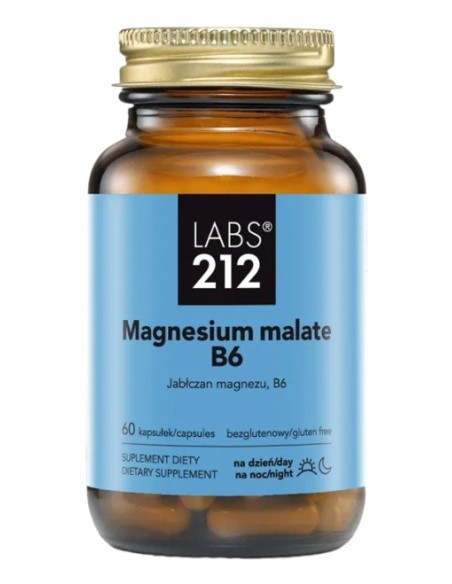 Magnesium Malate B6 - Jabłczan Magnezu + Witamina B6 (60 Kaps.)