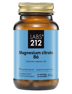 Magnesium Citrate B6 - Cytrynian Magnezu + Witamina B6 (60 Kaps.)